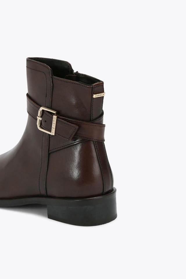 Carvela Carvela Women's 'Pienza Ankle Boot' Leather Boots in Brown - 3