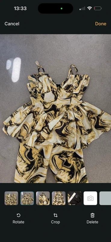 ASOS LUXE corset frill peplum jumpsuit in marble print