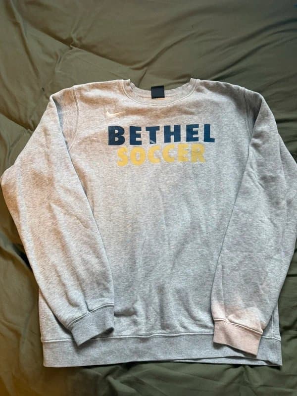 Nike Vintage-Style Nike Bethel Soccer Crewneck Sweatshirt - Grey Size M