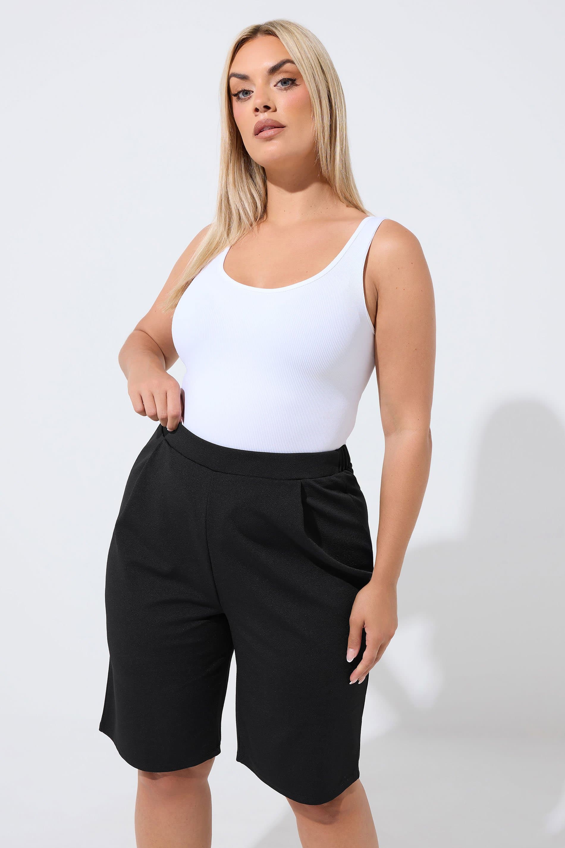 Limited Collection Plus Size Black Formal Shorts