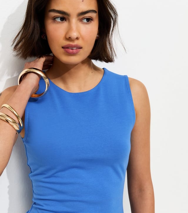 New Look Women's Bright Blue Tank Top New Look - 2