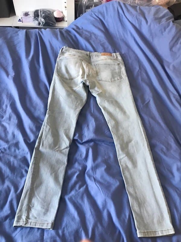 Denim Co Mens W32 L32 super skinny blue denim jeans stretchy 5 pocket design denim co