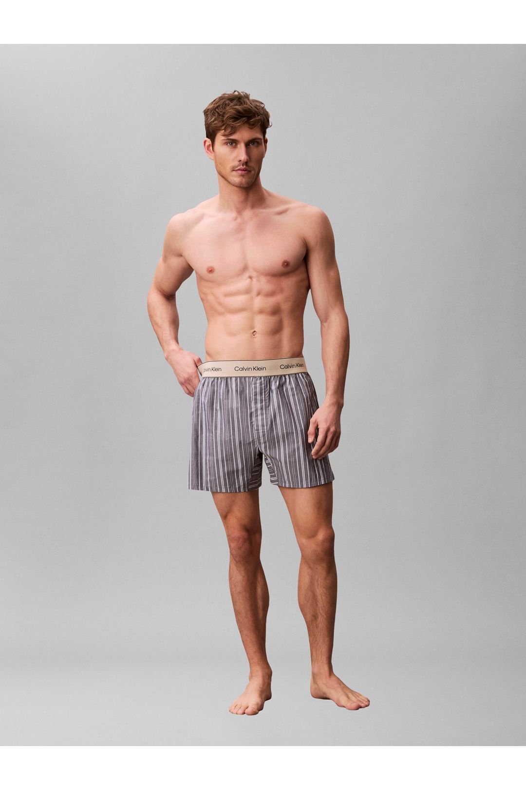 Calvin Klein Calvin Klein Men's Boxer Trad Majorca Stripe Blue - 4