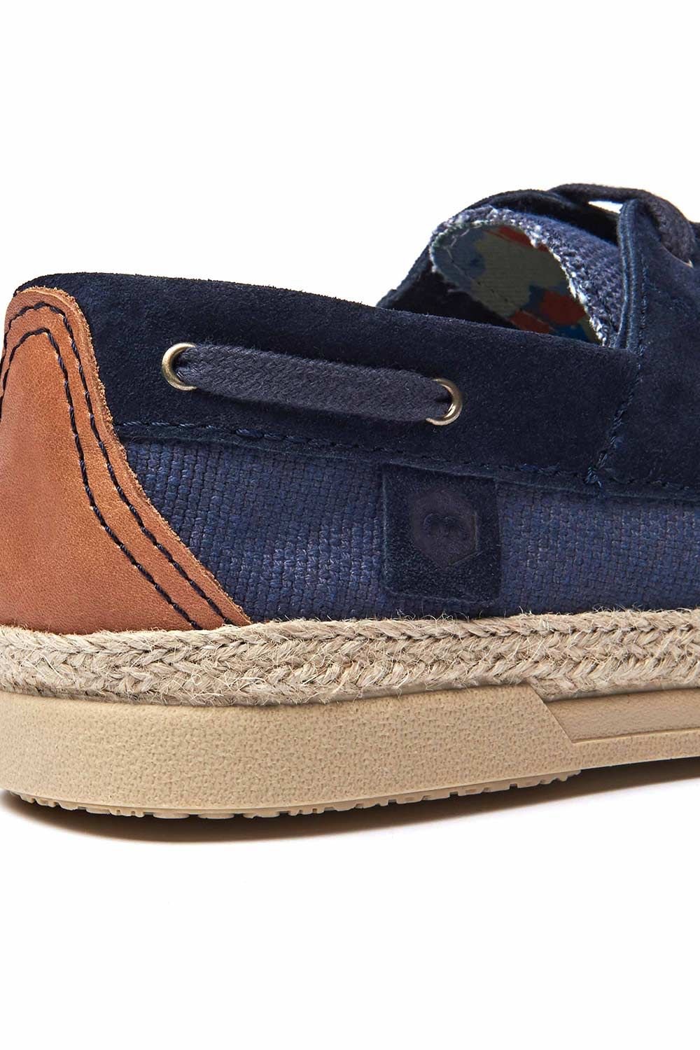 Moshulu Moshulu 'Avison' Men's Lace-up Espadrille Shoes in Navy - 2