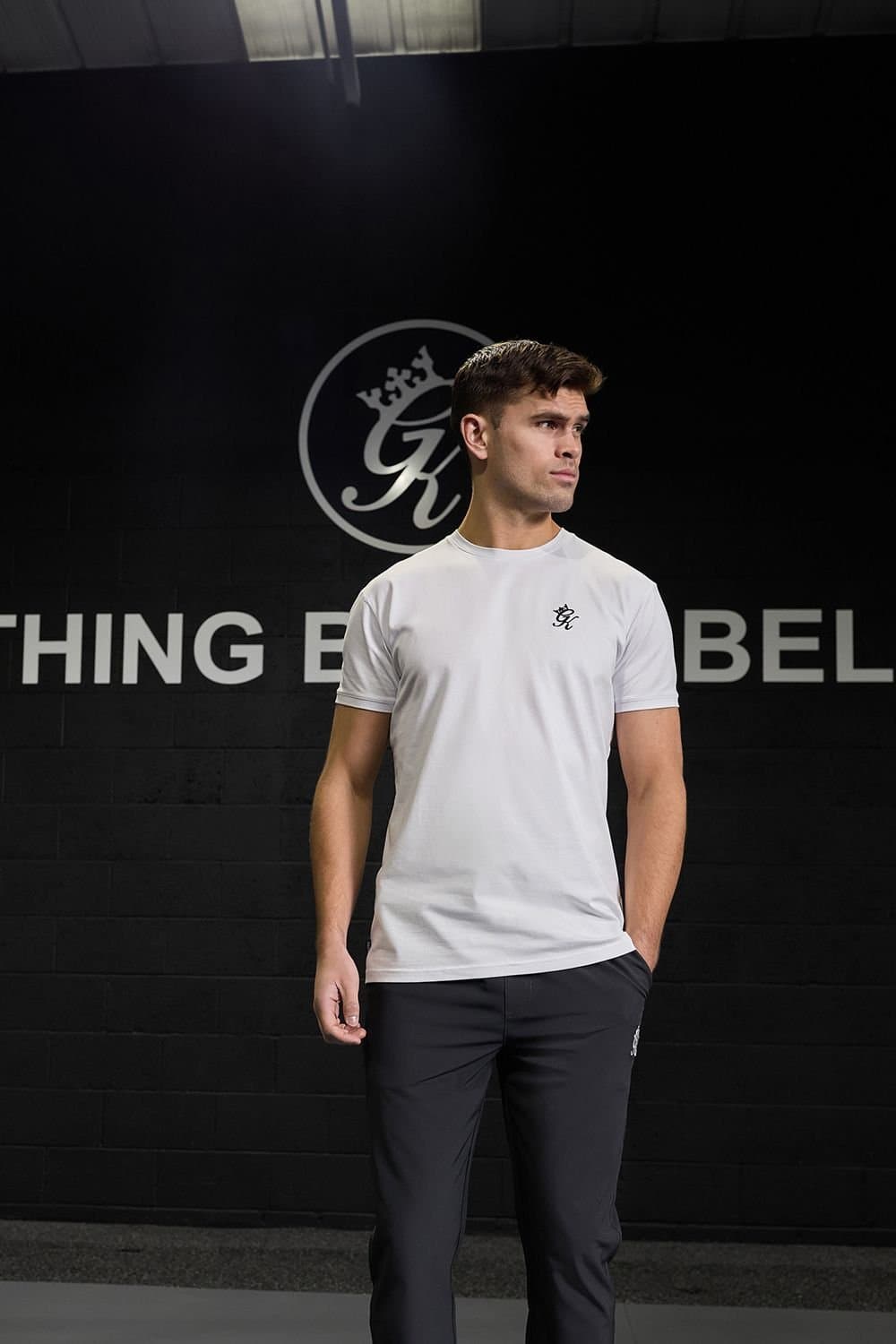 Gym King GYM KING Men's Fundamental Jersey Tee White