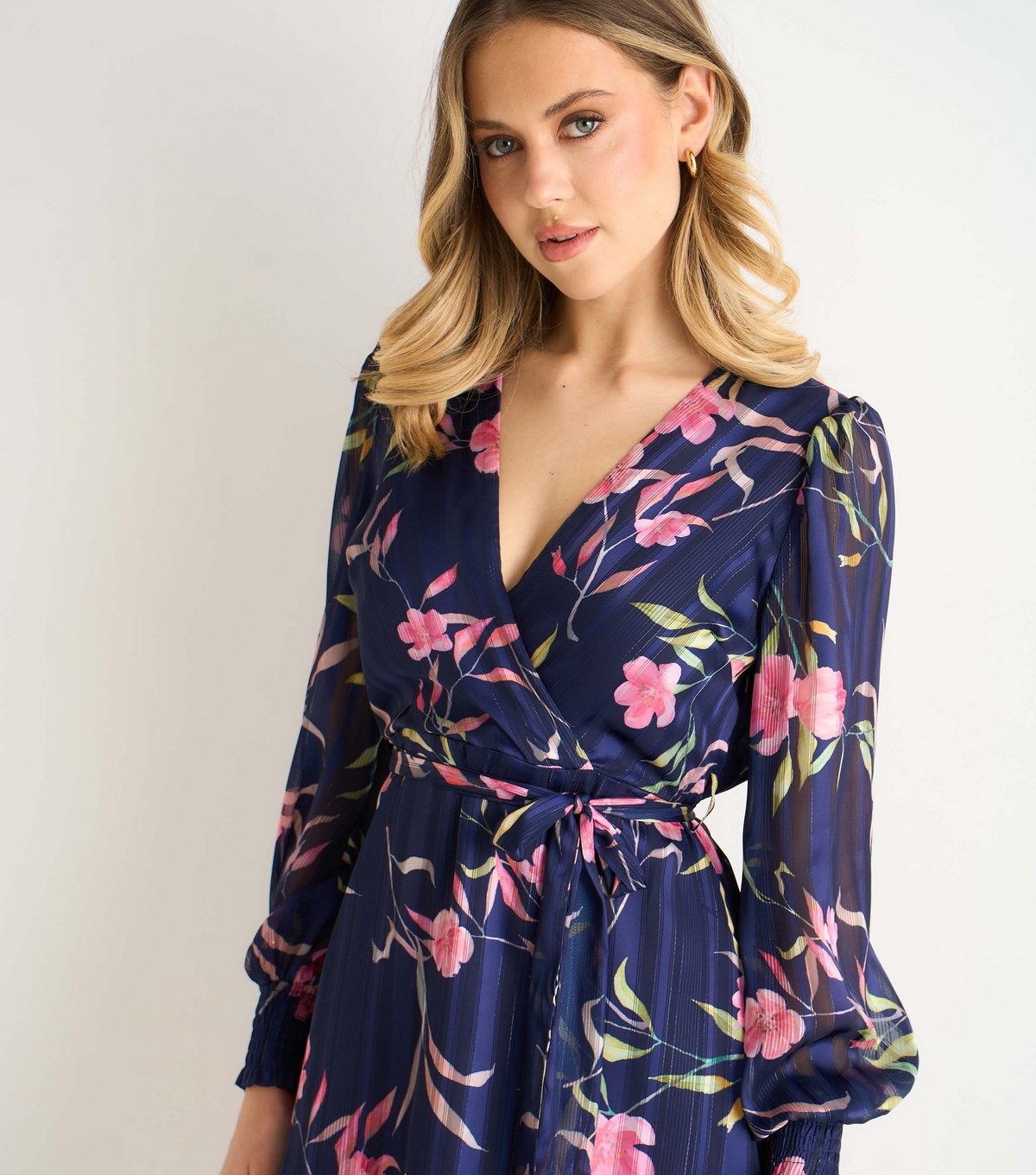 Gini London Women's Navy Floral Mini Dress Gini London New Look - 2