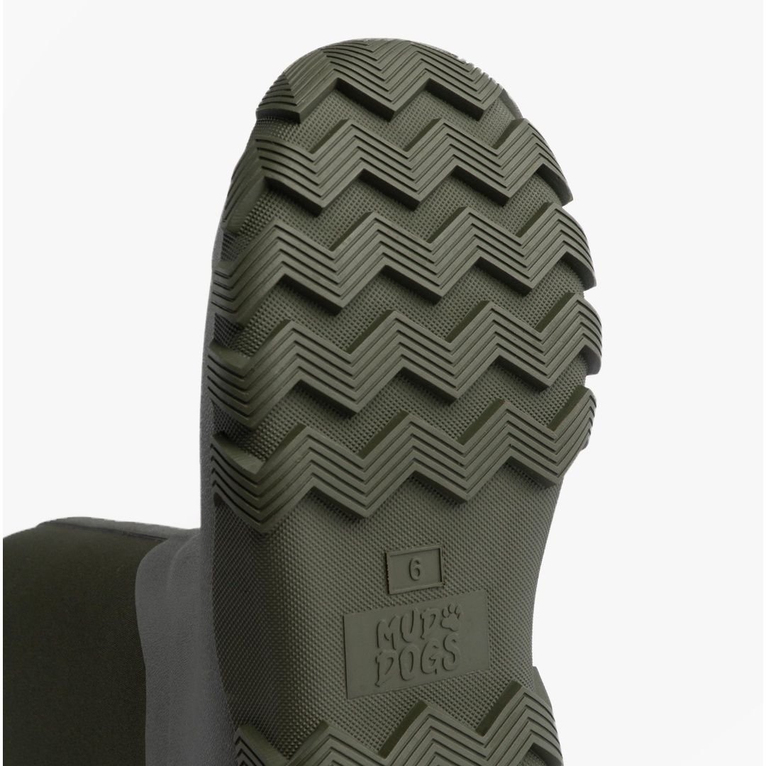 Mud Dogs Mud Dogs Men's Rutland Tall Pull On Knee High Neoprene Wellington Boots in Green - 3