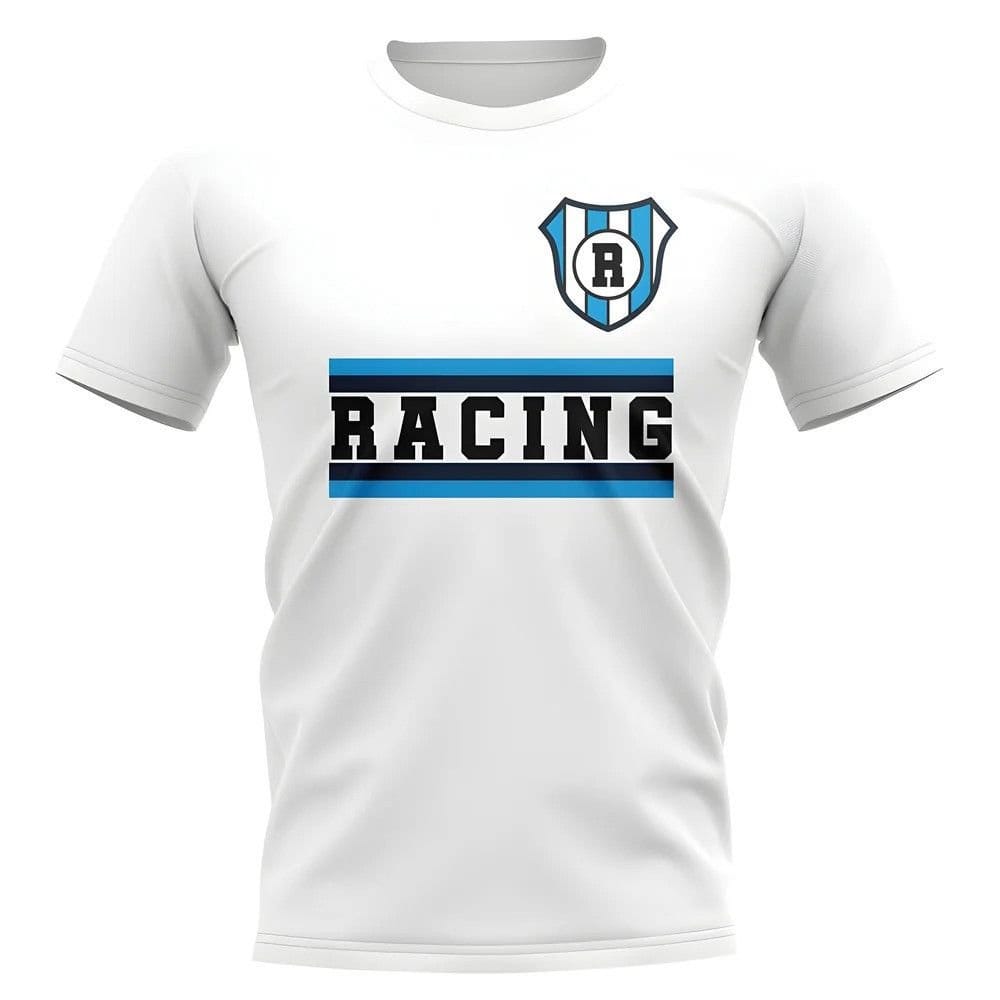 Racing Club Racing Club Men's Mens Core Football Club T-Shirt Royal in White - 1
