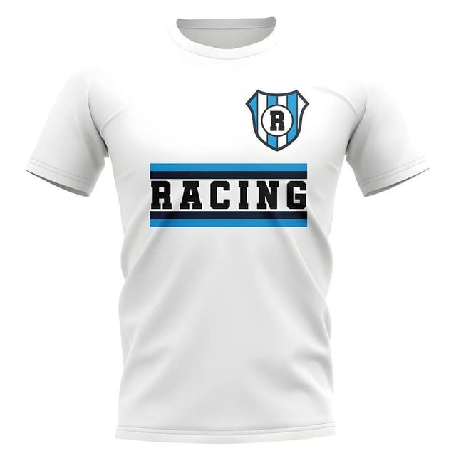 Racing Club Racing Club Men's Mens Core Football Club T-Shirt Royal in White - 2
