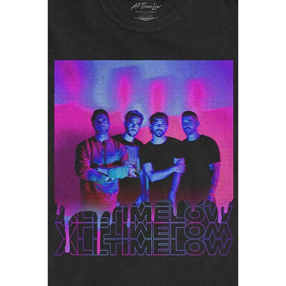 All Time Low All Time Low Men's Blurry Monster Cotton T-Shirt in Black - 3