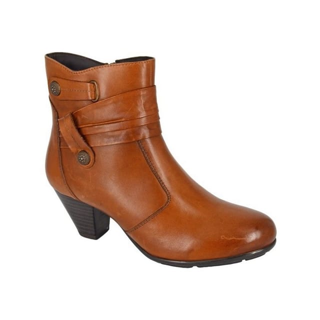 Cipriata Cipriata Women's Claretta Leather Ankle Boots in Tan - 2