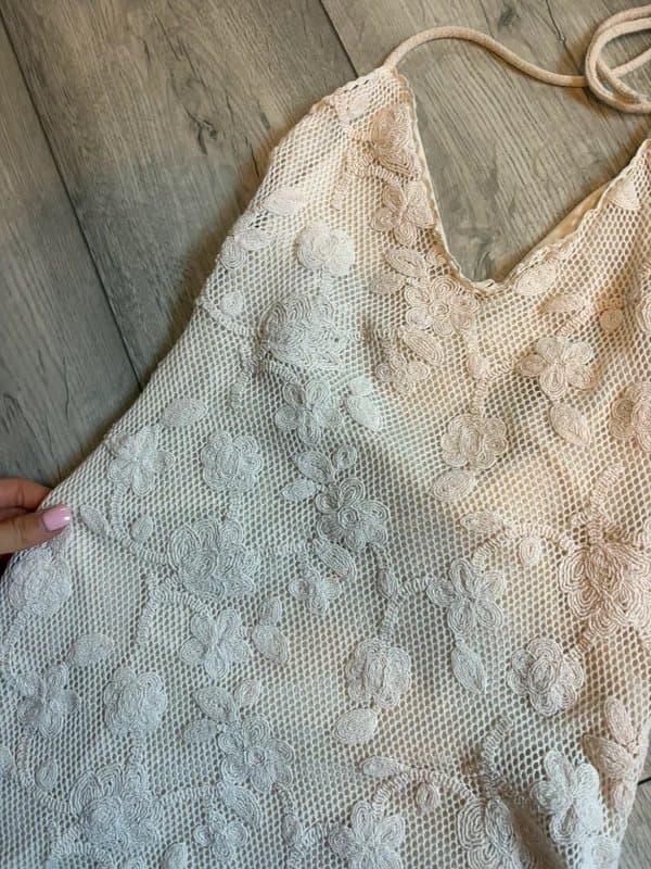 Bershka crochet mini dress