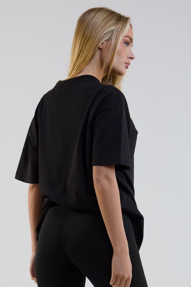 BCouture BCouture Women's Oversized Cotton T-Shirt in Black - 3