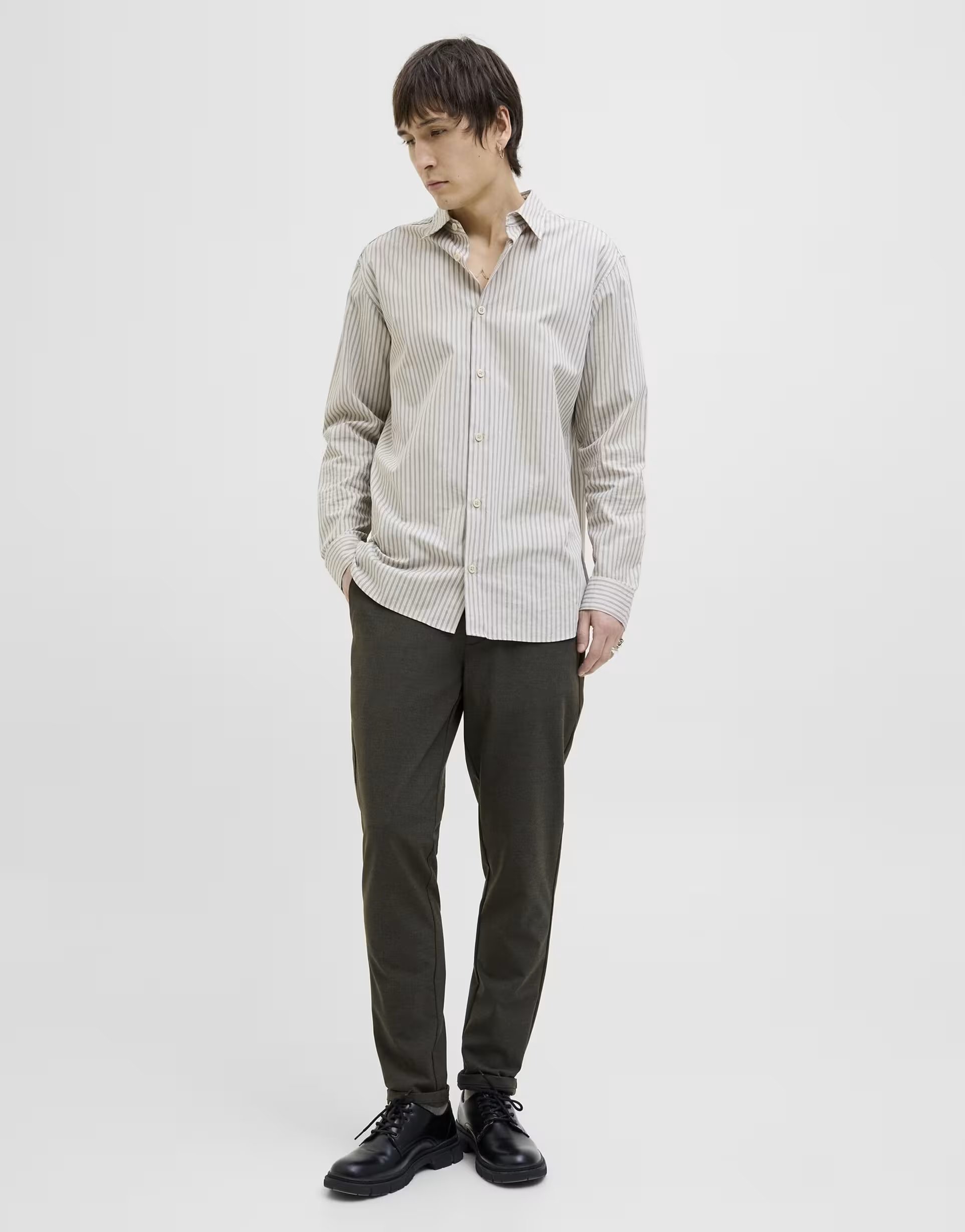 ASOS Jack & Jones Classic trousers in black sand - 1