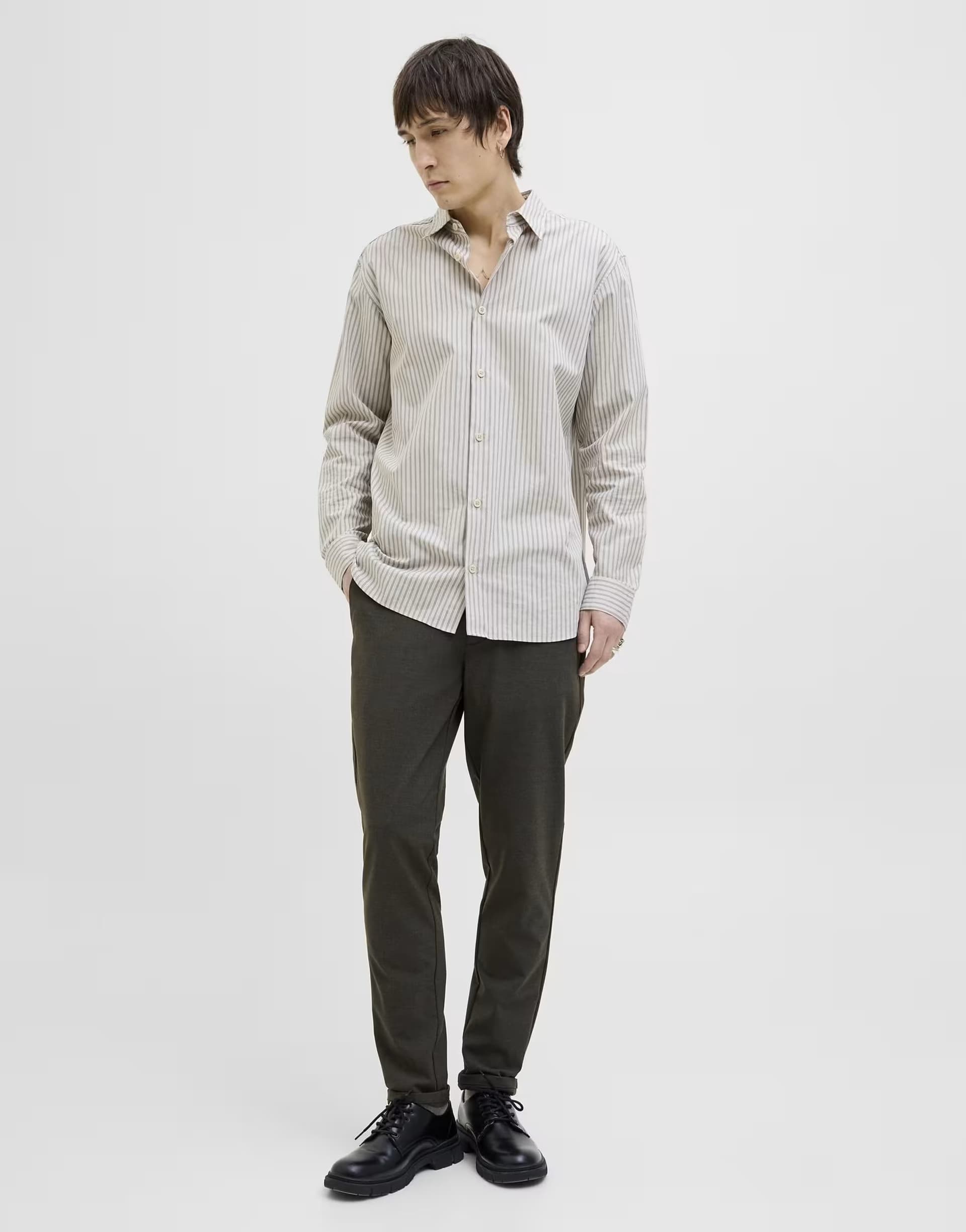 ASOS Jack & Jones Classic trousers in black sand
