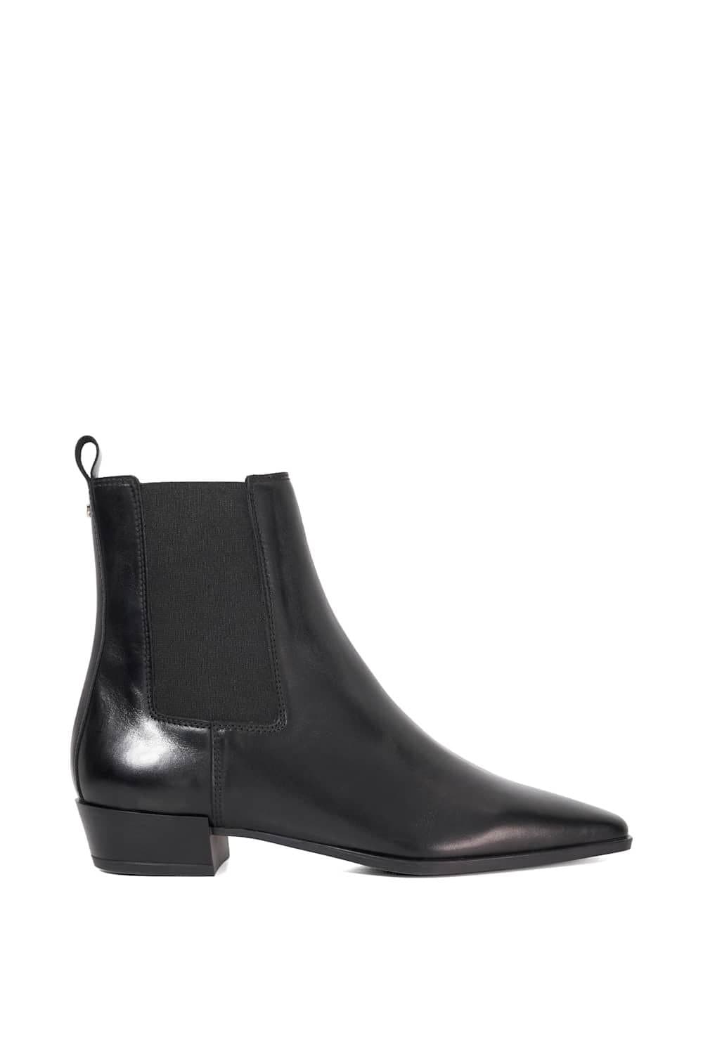 Dune London Dune London Black Leather Ankle Boots