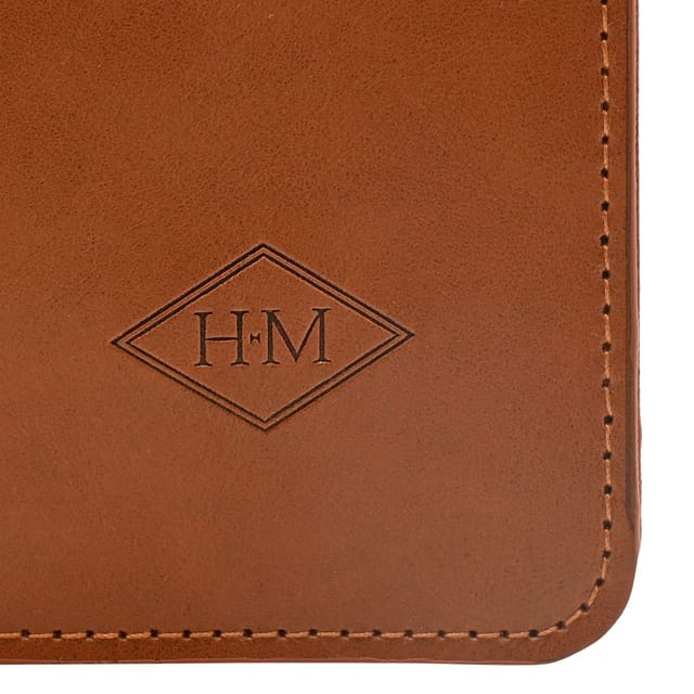Harvey Makin Harvey Makin Men's Glasses Case with Carabiner Clip in Brown - 2
