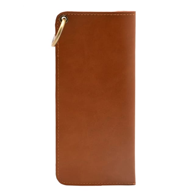Harvey Makin Harvey Makin Men's Glasses Case with Carabiner Clip in Brown - 3