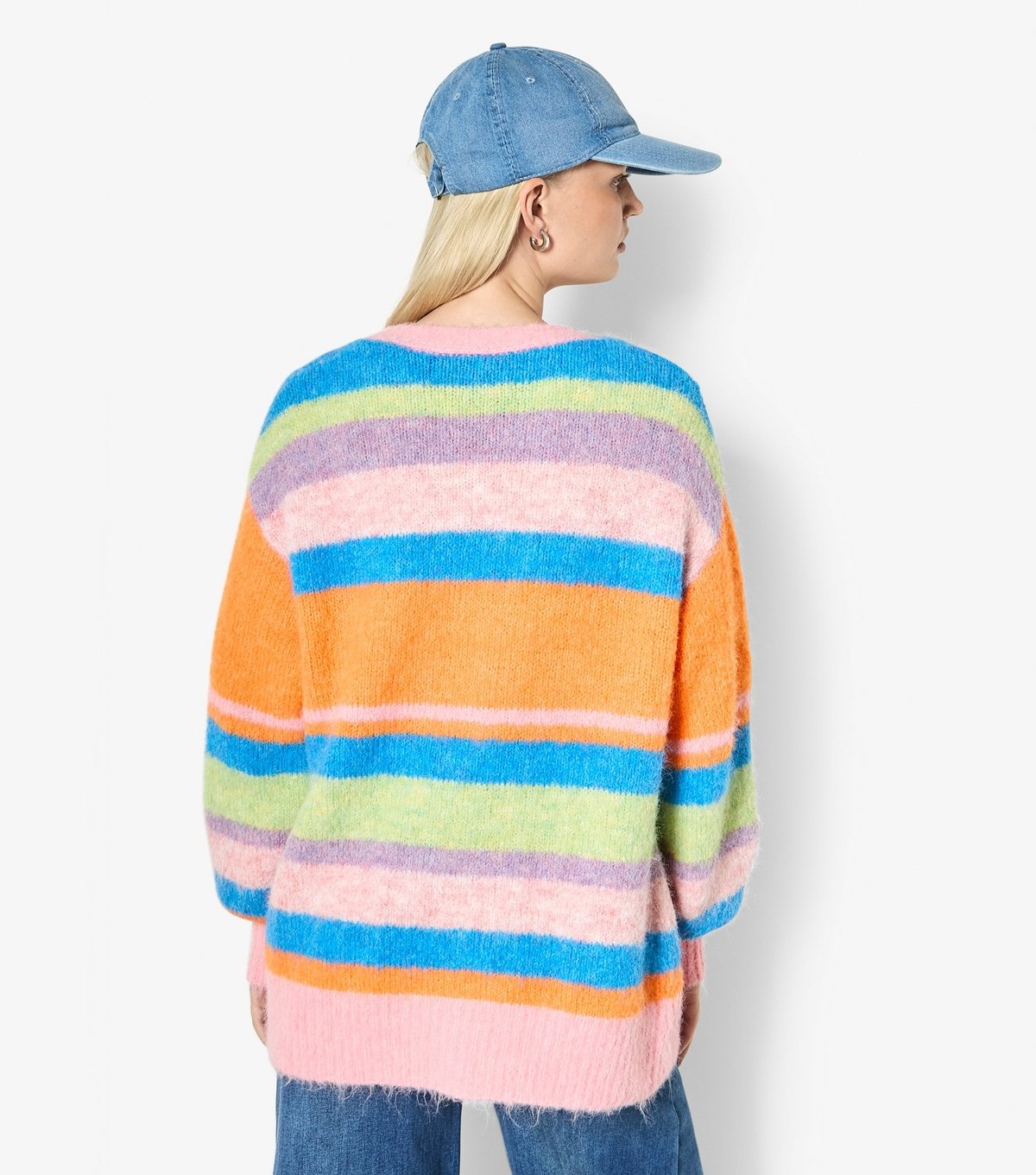 Apricot Women's Pink Striped Cardigan Apricot New Look - 3