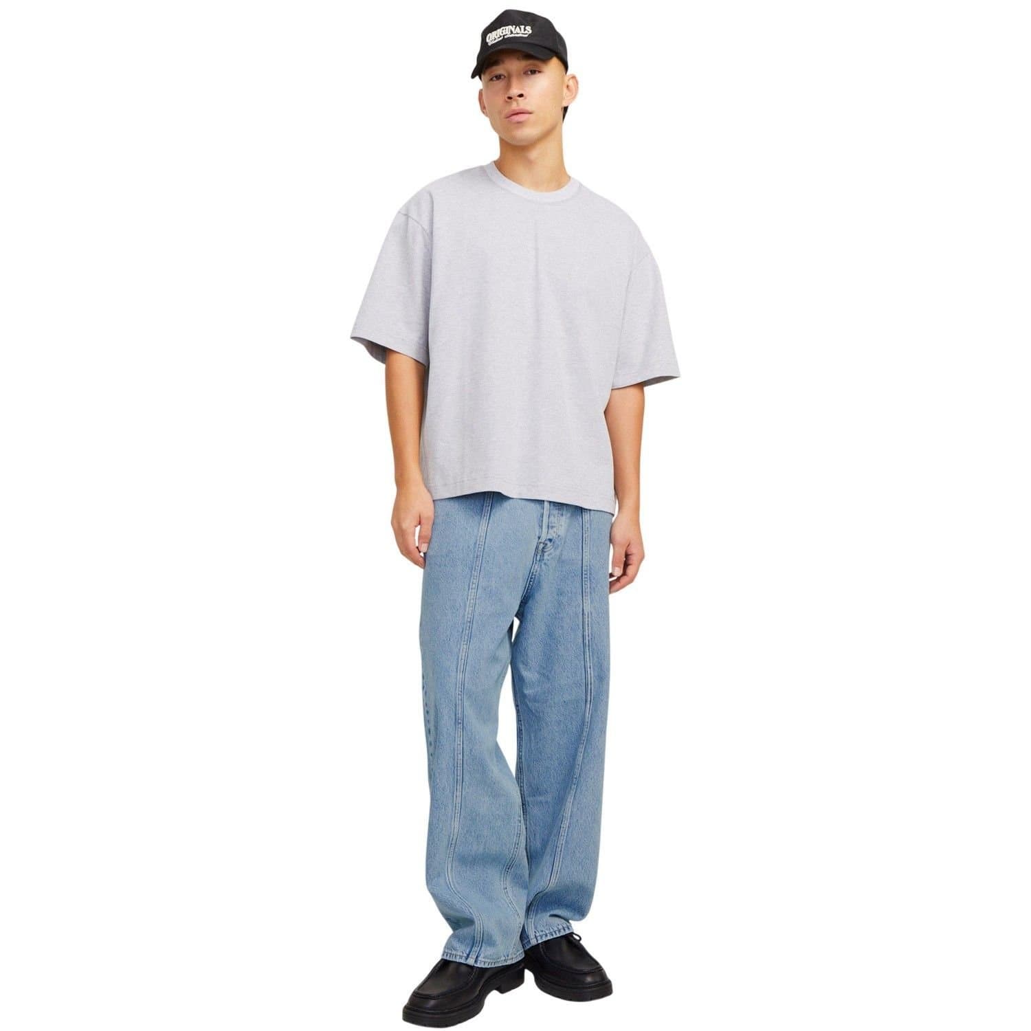 jack & jones Jack & Jones Men's Denim Relaxed Wide Leg Jeans in Bright Blue