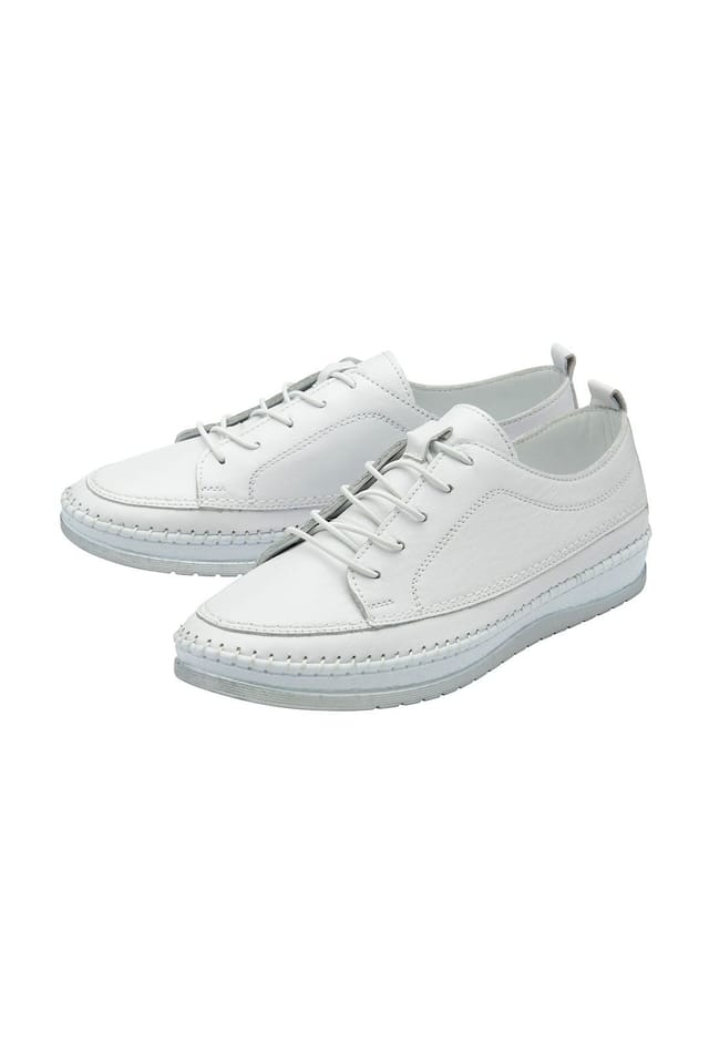 Lotus Lotus Women's 'Rimini' Leather Lace-Up Shoes in White - 2