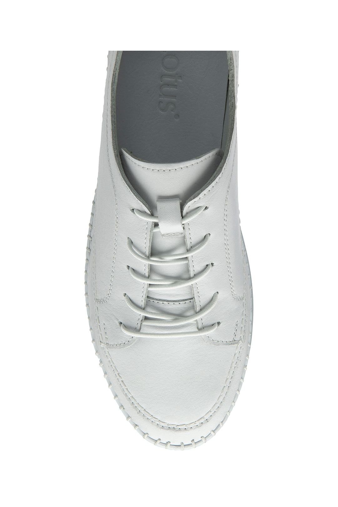 Lotus Lotus Women's 'Rimini' Leather Lace-Up Shoes in White - 4