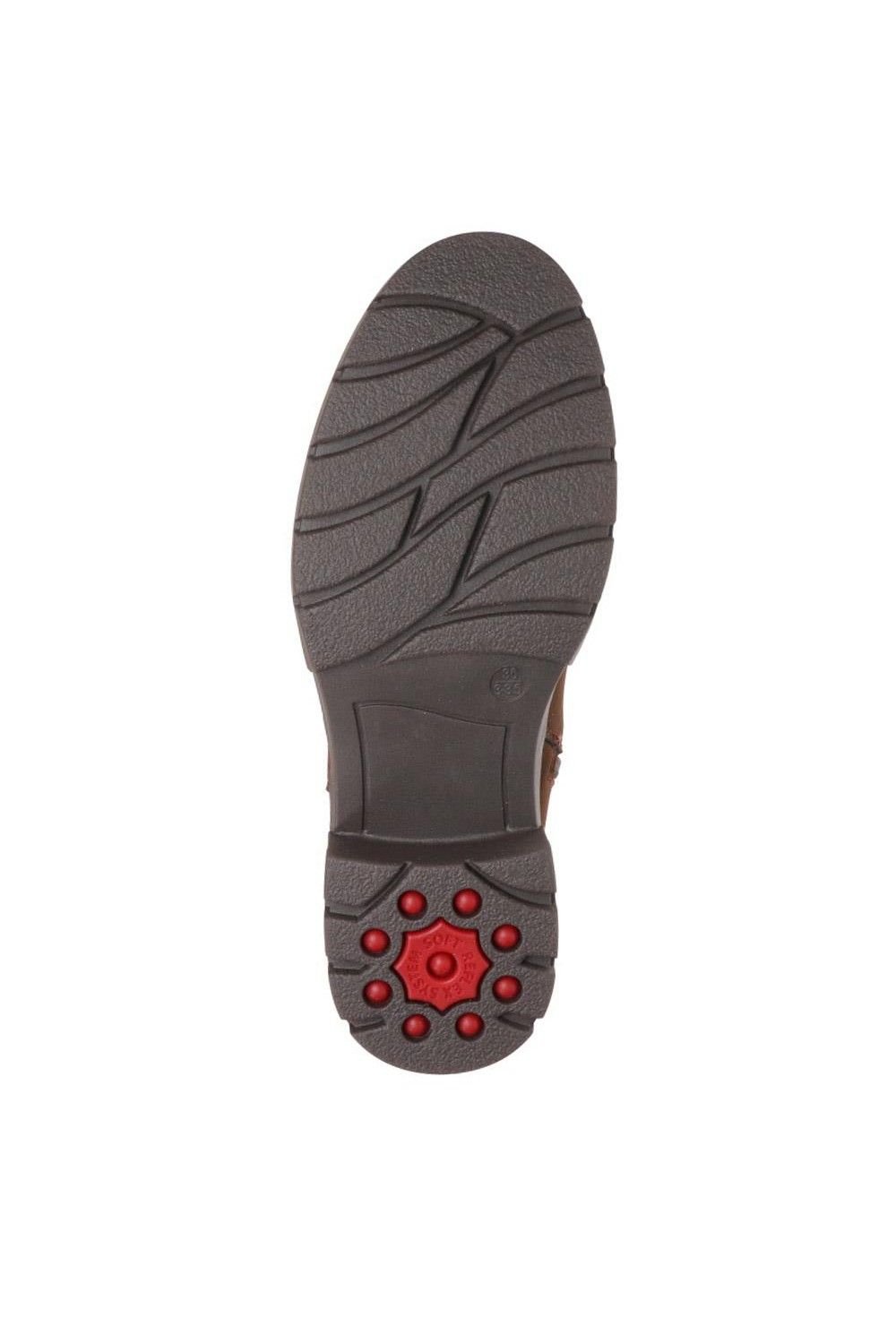 Pavers Pavers Women's Buckle Detail Long Boots in Dark Brown - 4