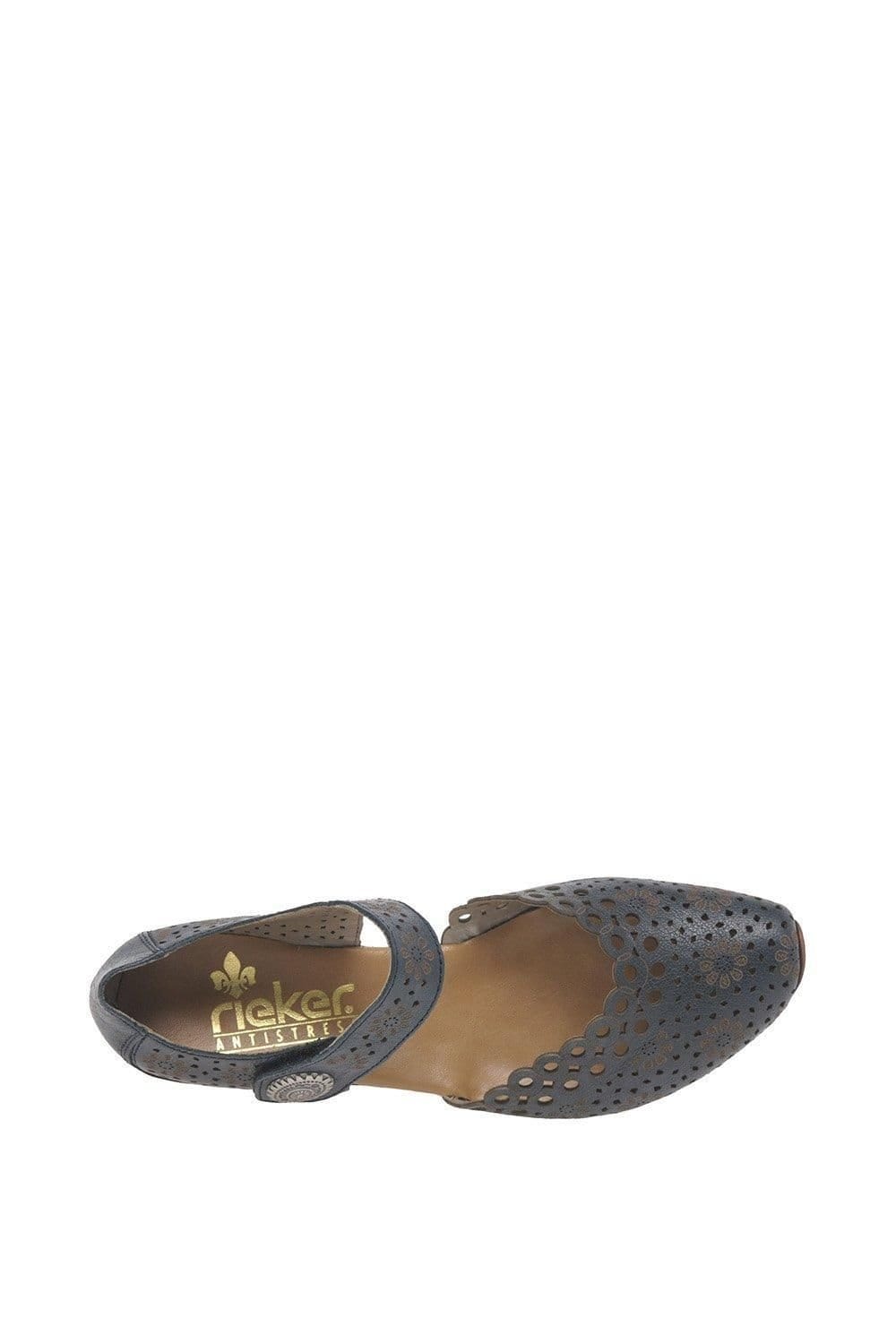 Rieker Rieker Women's 'Pia' Mary Jane Court Shoes in Navy - 4