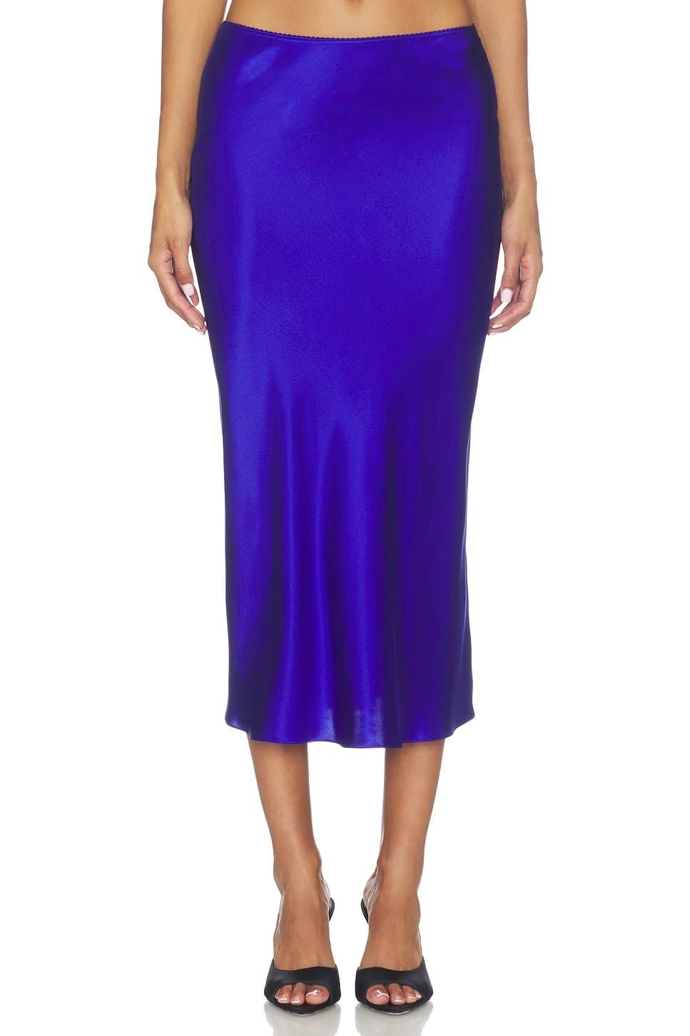 revolve Miranda Scallop Trim Bias Cut Pull On Skirt