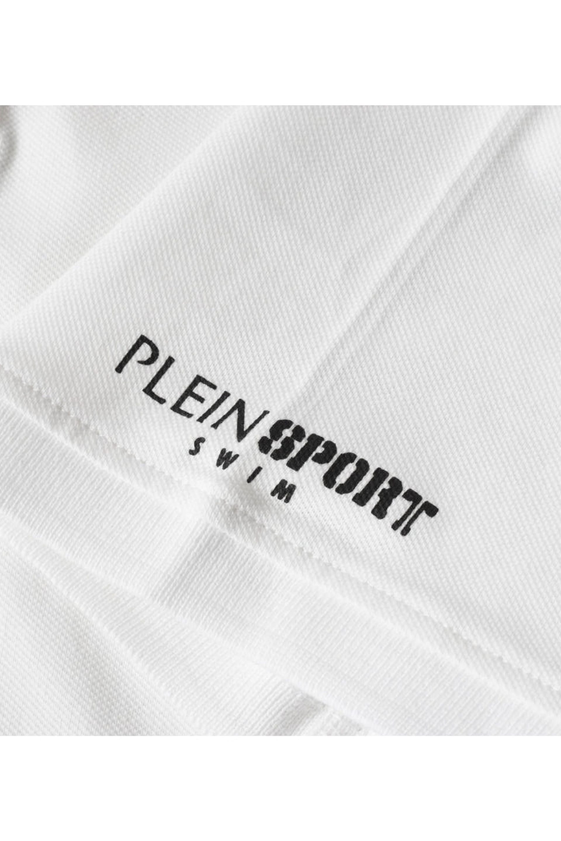 Plein Sport Plein Sport Men's Short Sleeve Polo Shirt in White - 4