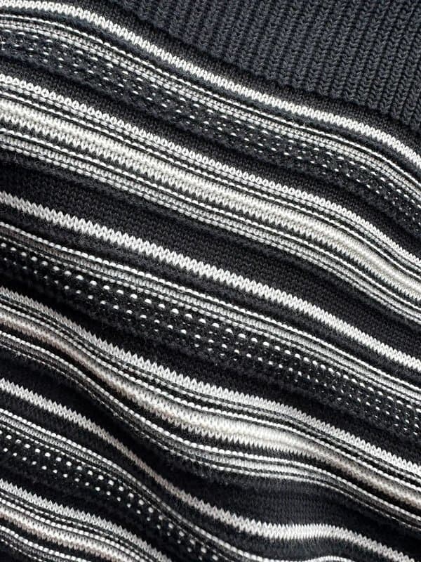 Monsoon Black and White Striped Cotton Jumper Dress