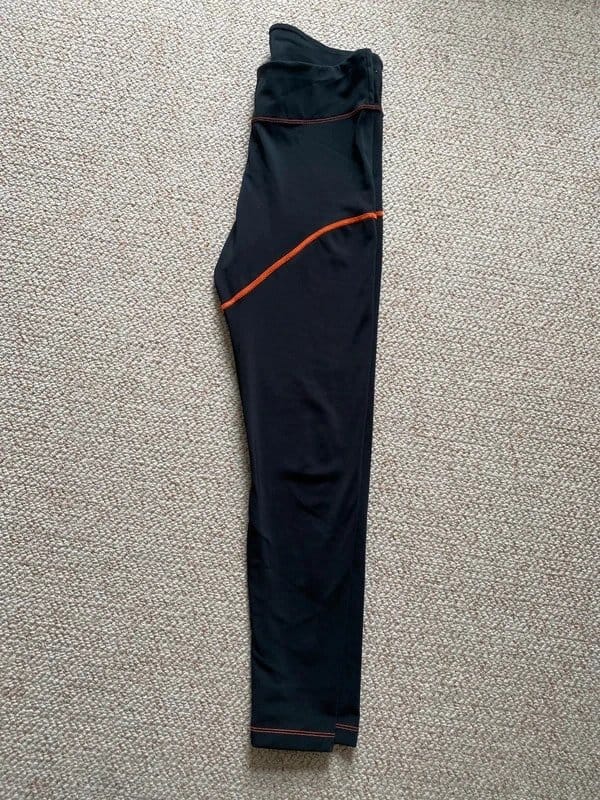 ASOS Black Activewear Leggings with Orange Stitching