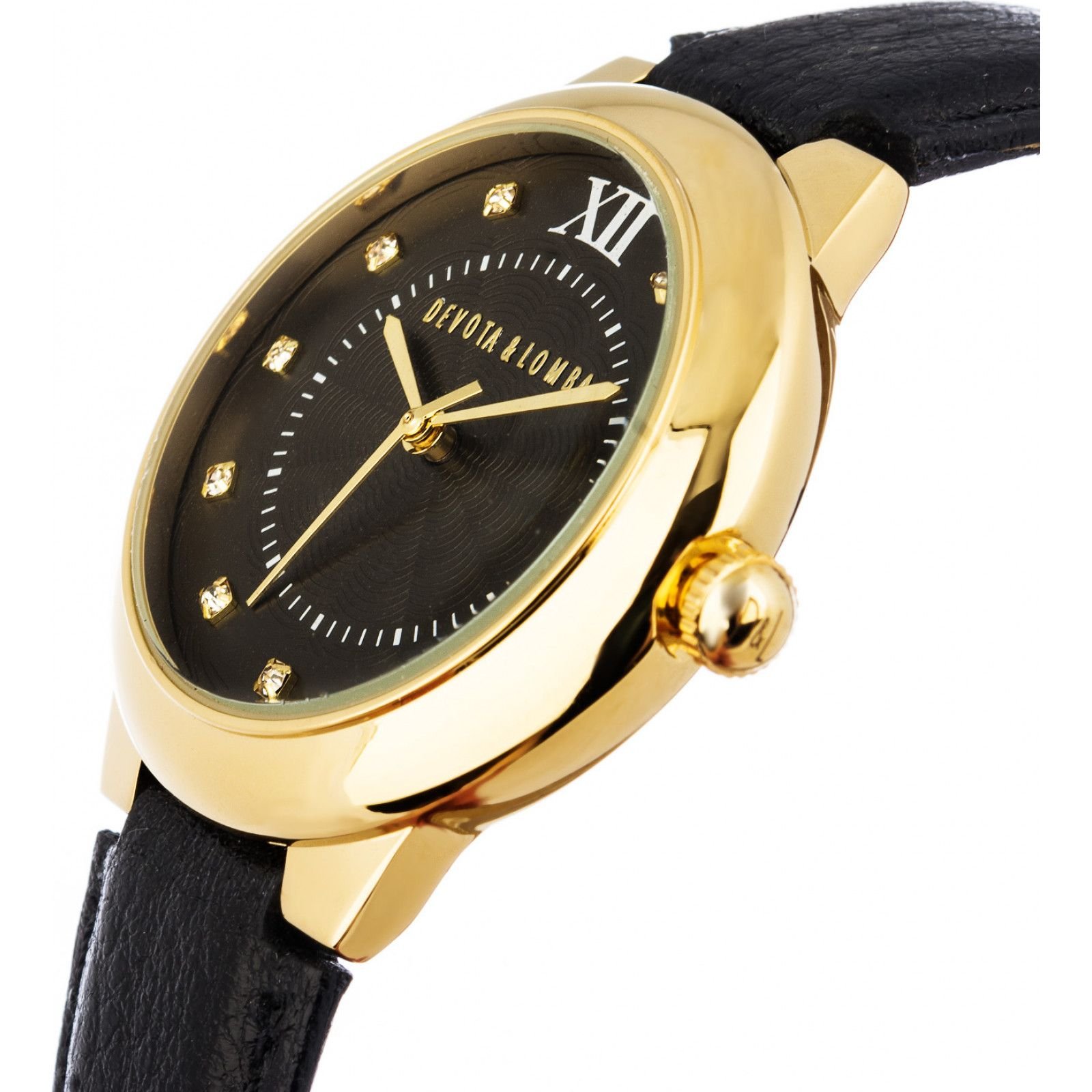 Devota & Lomba Devota & Lomba Women's DL006W-02BLACK 34mm Quartz Watch in Black - 2