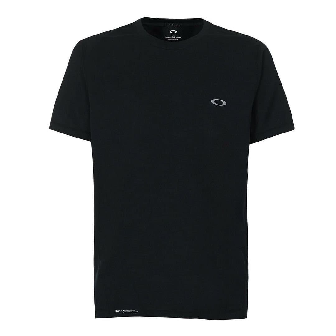 Oakley Oakley Men's Graphic Logo Short Sleeve Crew Neck Black Plain T-Shirt