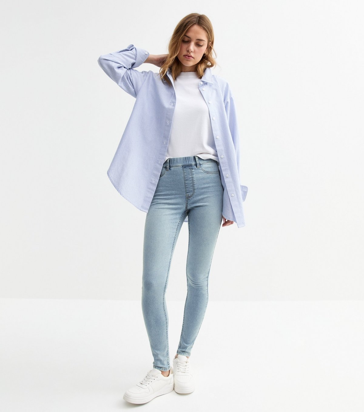 New Look Women's Light Blue Lift & Shape Emilee Jeggings New Look - 2