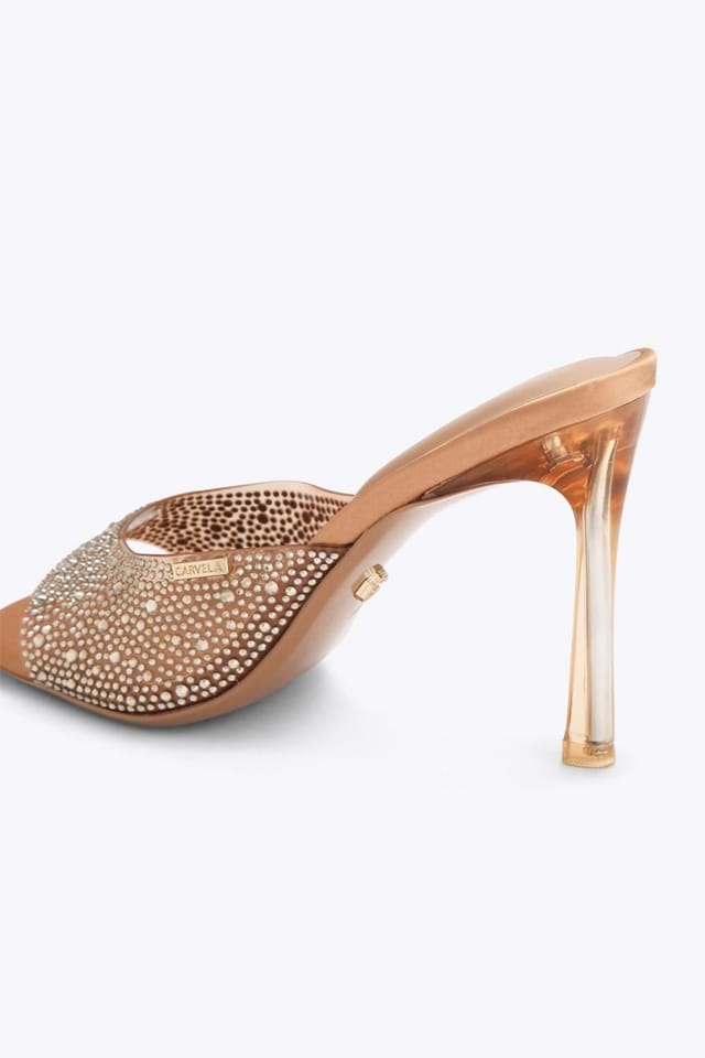 Carvela Carvela Women's 'Isabella Vinyl Mule' Heels in Bronze - 3