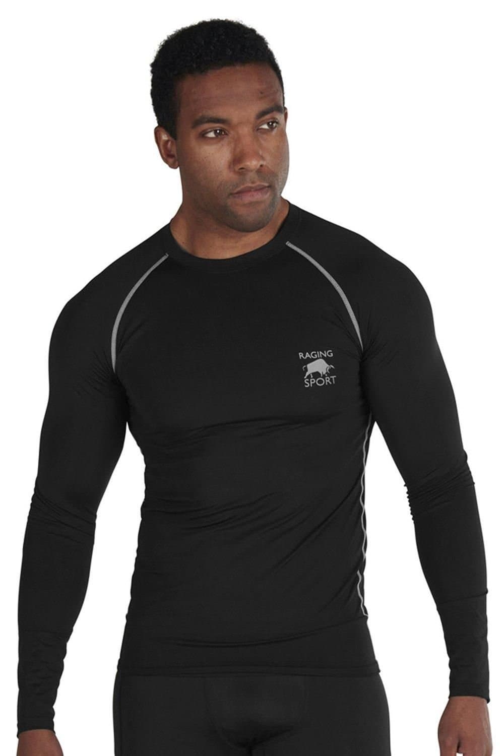 raging bull Raging Bull Men's Compression Long Sleeve Tee in Black