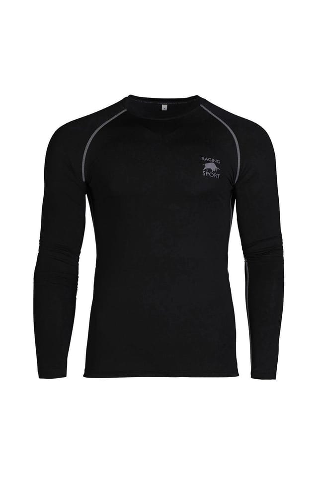 raging bull Raging Bull Men's Base Compression Long Sleeve Tee in Black - 2