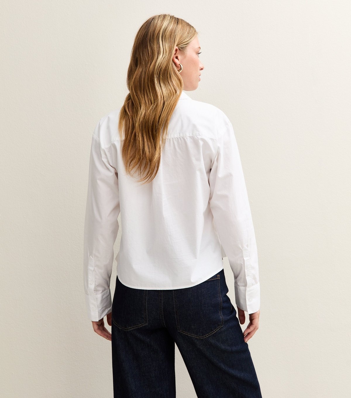 New Look Women's White Boxy Fit Long Sleeve Shirt New Look - 4