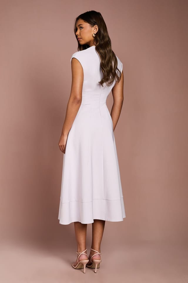 Coast Coast Women's Belted Crepe Dress in Lilac - 3