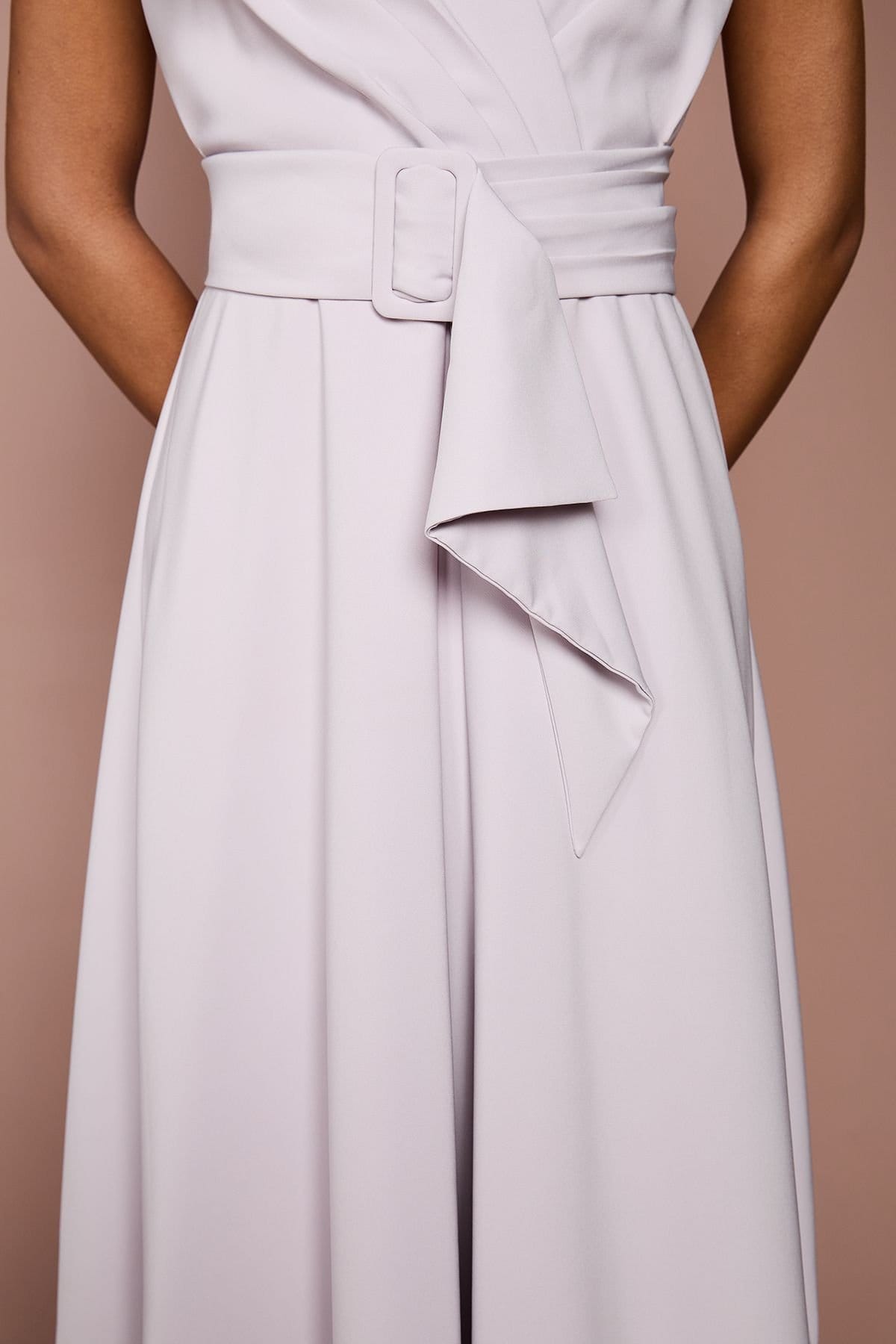 Coast Coast Women's Belted Crepe Dress in Lilac - 4