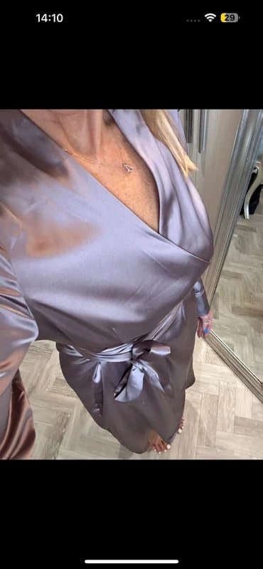 Never Fully Dressed Gorgeous Never Fully Dressed silky iconic wrap dress size 12