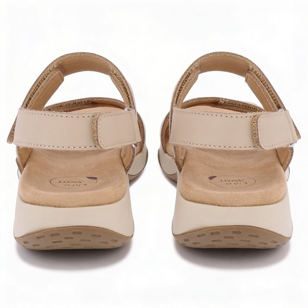 Free spirit Free spirit Women's Grenada Strap Cross Strap Sandals in Beige - 4