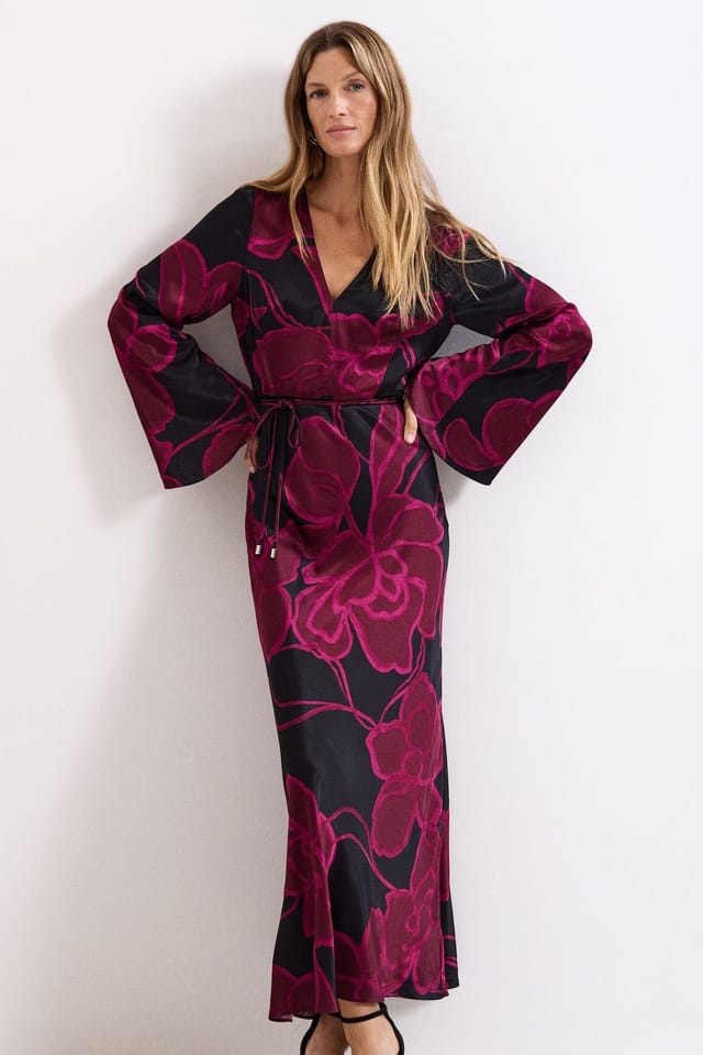Phase Eight Phase Eight Women's Rhea Maxi Dress in Fuchsia - 3