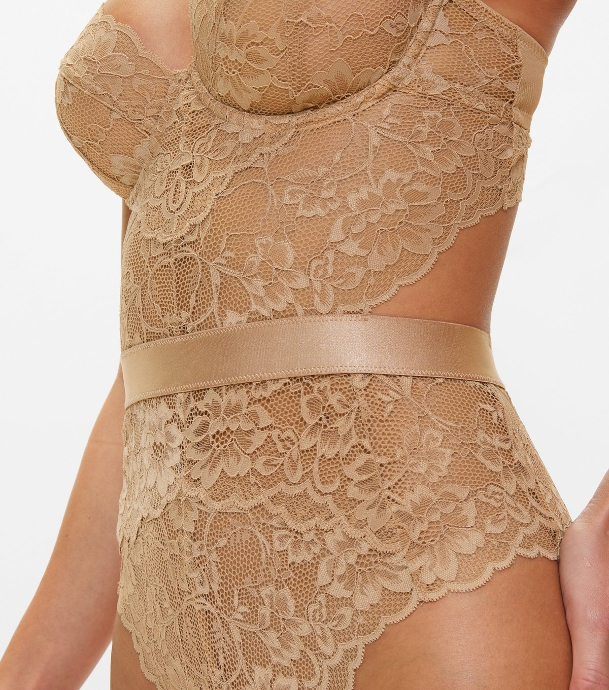 Ann Summers Women's Oatmeal Hold Me Tight Bodysuit Ann Summers New Look - 4