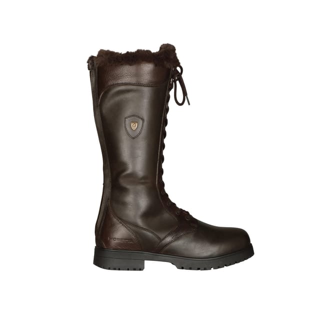 Moretta Moretta Women's Nola Lace Leather Country Boots in Brown - 2