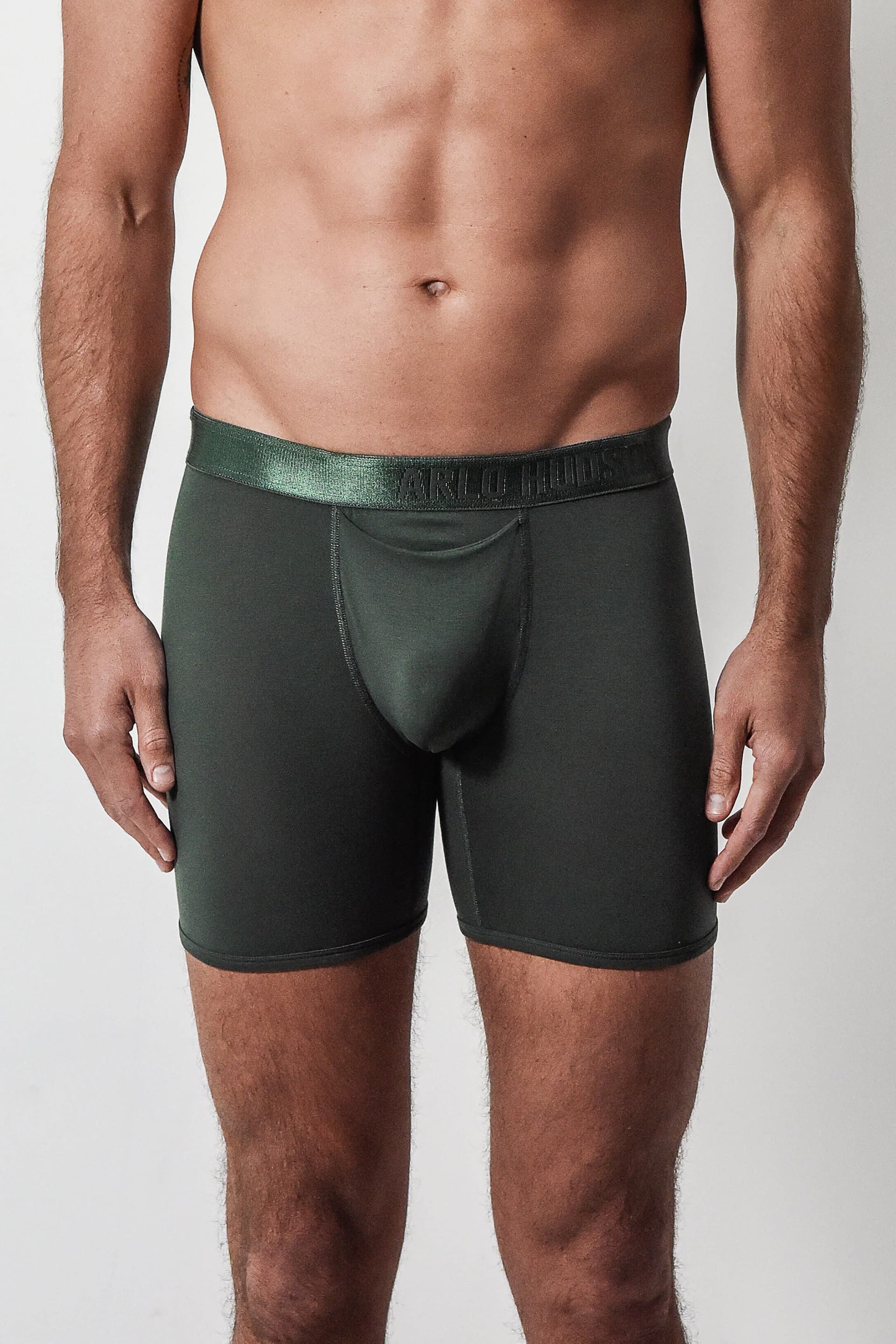 Arlo Hudson Arlo Hudson Men's Plain Tencel™ Boxer in Dark Green