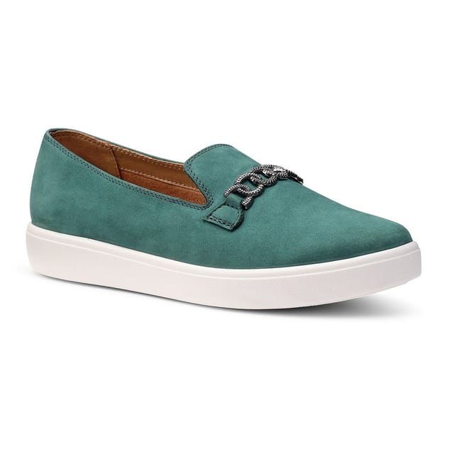 Hotter Hotter Women's 'Ashmore' Loafers in Teal - 2