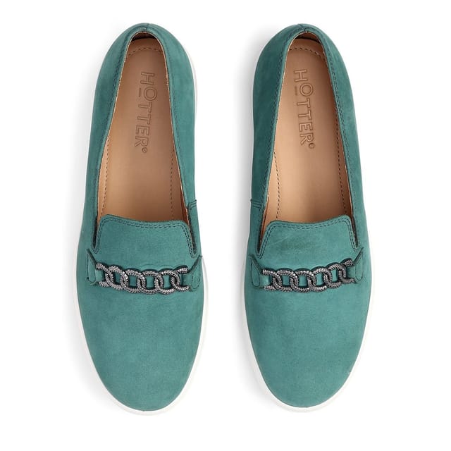 Hotter Hotter Women's 'Ashmore' Loafers in Teal - 3