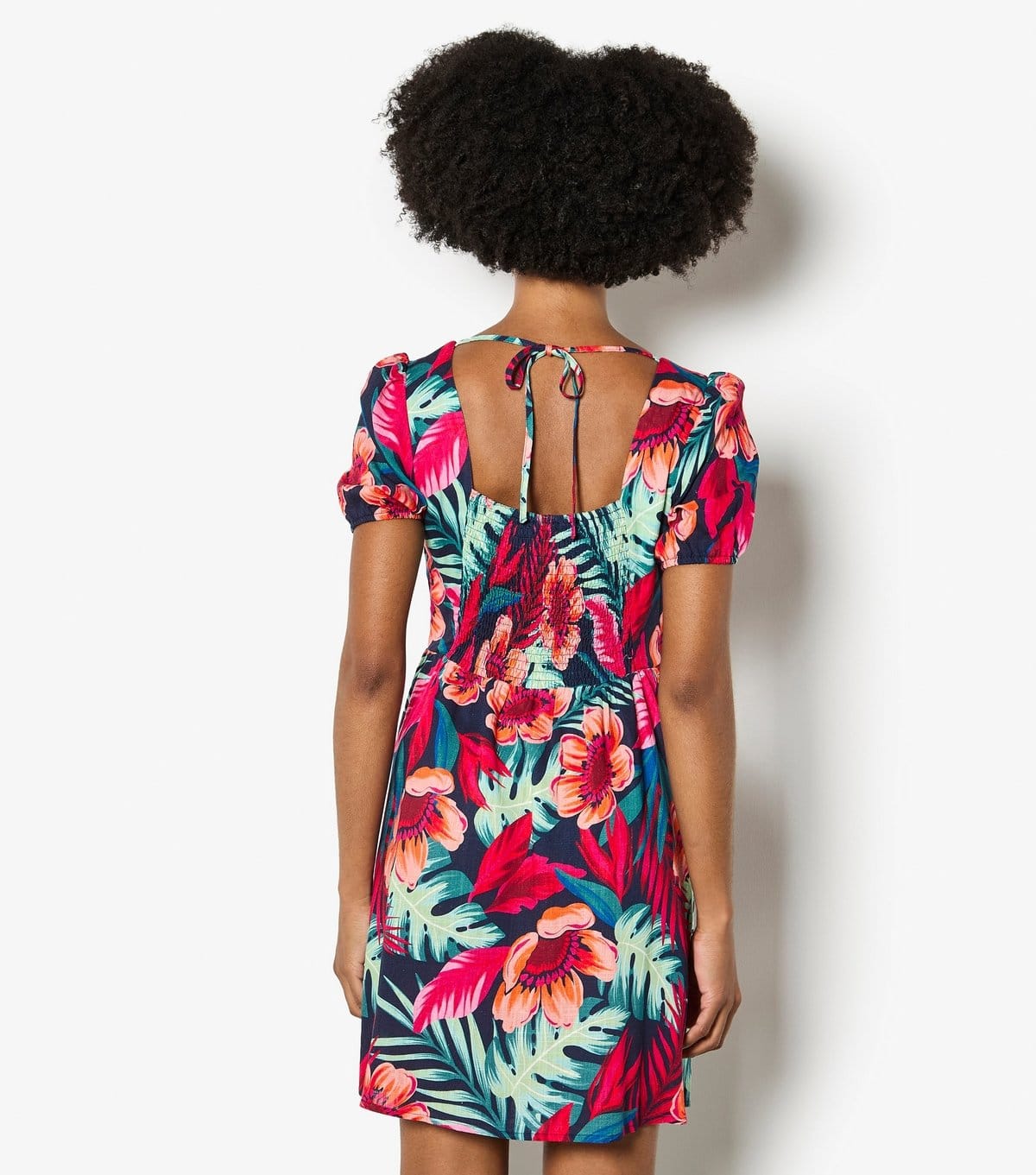 Apricot Women's Red Floral Square Neck Mini Dress Apricot New Look - 4